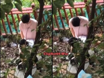 Quay lén cặp tình nhân đang lén lút doggy